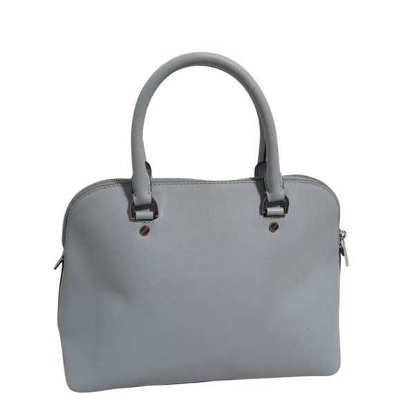 Michael Kors Jet Set Travel Saffiano Leather Tote Handbag Light Blue Structured - Picture 7 of 7